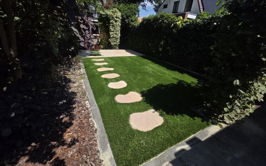 Kunstgras staptegels in Heemstede